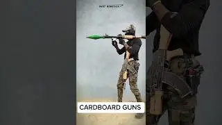 Cardboard Weapons Showcase (RPG-7, AK-47 & Glock-19) #cardboard #airsoft #guns #military #papergun