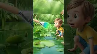 The Magic of Green 🌿 | Fun Color Learning Adventure for Kids! learning videos for kids #shorts #kids