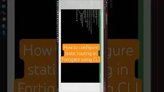 Fortinet: Configure static routing in Fortigate using CLI | Static route in Fortigate