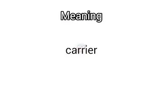 #carrier meaning in English & Telugu|| GoogulDictionary #dictionary #meanings #telugu #english #car
