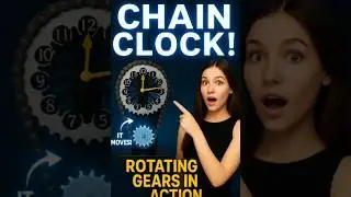 ⚙️ Rotating Gear Clock &ndash; Metal Decor Piece 💛🕰️
