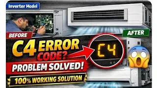 Blue star inverter Ductable C4 error code |  error code problem solve | #hvac #ac #airconditioner 