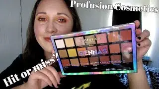 Profusion Cosmetic palette review| Siennas palette