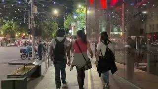 Melbourne walking tour from QV to city apartment on Exhibition Street