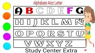 Fun Alphabets writing for Kids | Atoz Kids video | Abcd Rhymes video | Abcd cartoon video #alphabet