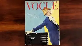 French Vogue February 1956 Pret-a-Porter | ASMR Magazine Flip Through