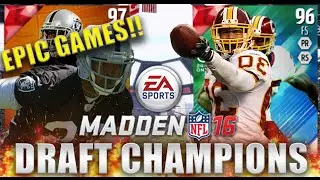 MOST EPIC GAMES I EVER PLAYED!!! - Madden 16 Draft Champions