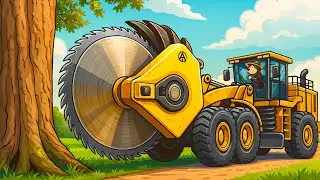 Farmworks: Extreme Dangerous Fastest Big Chainsaw Cutting Tree Machines | Vehicles Farm