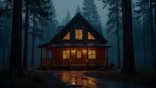 Gentle Night RAIN - Rain Sounds For Sleeping - Thunderstorm Sounds, Meditation, Relax, ASMR