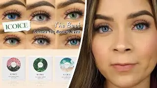 ICOICE REVIEW | THE BEST COLORED LENSES FOR DARK BROWN EYES