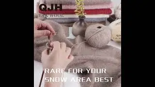3PCS Undyed Natural Organic Mongolian Yak Wool Yarn For Hand knitting