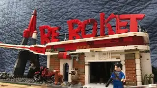 Lego Fallout 4 Red Rocket Truck Stop! (Full interior, power armor, mini figures)