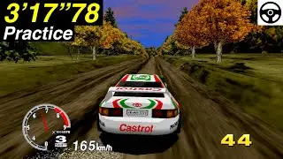 Lake Side - 3 Laps (3&rsquo;17&rdquo;78) [Arcade] SEGA RALLY CHAMPIONSHIP (1995)