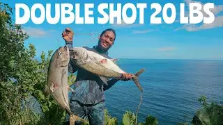 Круглосуточный ночной кемпинг в гамаке | Double Shot 10lbs Horse Eye Jack | Северное побережье 🇹🇹