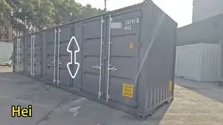 40ft open side shipping container2