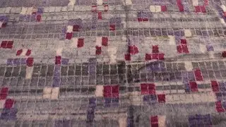 Modern &ldquo;Pool Tile&rdquo; Hand-Knotted Wool Rug with Mosaic Pixel Pattern N13007