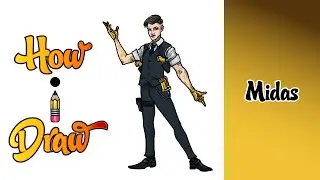 How I Draw MIDAS SKIN from FORTNITE