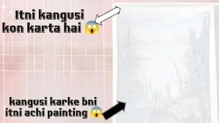 I used first time brusto paper 😱 Usme bhi maine kangusi karli 🙃 #art #brusto #supportme #subscribe