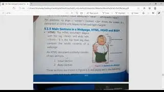 head section and body section in html New course class 9