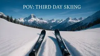 *POV* its your third day skiing