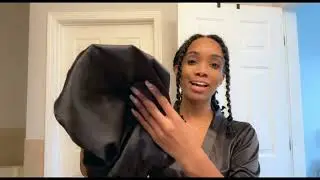 BEST SATIN HAIR BONNET FOR NATURAL CURLY HAIR GROWTH | RETAIN MOISTURE | AVOID FRIZZ AND TANGLES