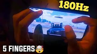 Poco F2 Pro PUBG Test 180Hz ⚡5 Finger Claw + Full Gyro {HANDCAM}