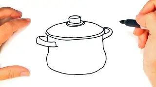 How to draw a Pot | Cooking Pot Easy Draw Tutorial