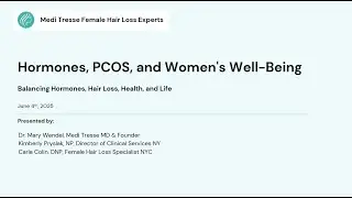 Hormones, PCOS, and Hair Loss
