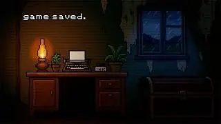 raining outside the mansion. ⛈️ dark cozy safe room