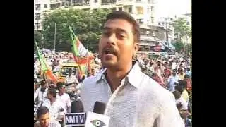 BJP Panvel candidate Prashant Thakur's powerful bike rally