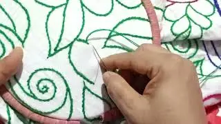ডাল ফোর দিয়ে কাঁথা সেলাই। পার্ট- ৩