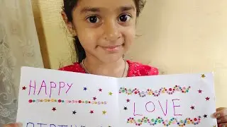 ನಾನು ಅಪ್ಪನಿಗೋಸ್ಕರ ಮಾಡಿರೋ ಗ್ರೀಟಿಂಗ್ ಕಾರ್ಡ್❤ ಹೇಗಿದೆ...? #pranviakshay #soldiersdaughter #tiktok #appa