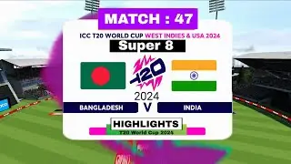 BAN vs AUS | Match 47 | Super 8 | Full Game play  Highlights 2024