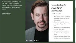 Lecture in the Michael O&rsquo;Brien Series of Commemorative Educational Lectures with Liam Heffron, NUIG