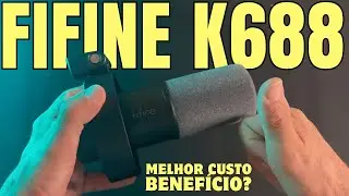 O MICROFONE FIFINE K688 SERVE PRA CANTAR? REVIEW E TESTE  COMPARATIVO