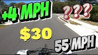 Can this $30 upgrade gain you 4 MPH ? // Talaria Sting R MX4 top speed