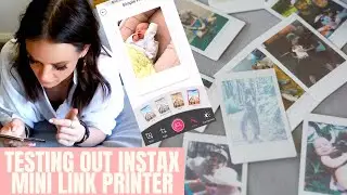 Testing out INSTAX MINI POLAROID PRINTER. DIY/Pinterest Instagram feed Polaroid board!