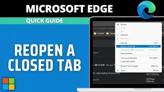 How to reopen a closed tab/website