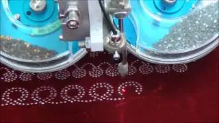 Automatic 2 Colour Rhinestone Hotfix Setting Machine