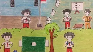 CERGAM (CERITA BERGAMBAR) TENTANG PROSES BELAJAR DI SEKOLAH
