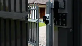 Automatic Sliding Gate Lock Idea #woodworking #bamboo1 #wood