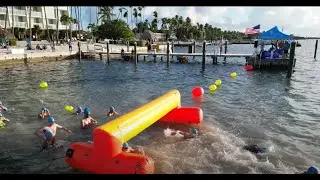 Watch As  Swimmers Compete Florida Keys Open-Water Race
