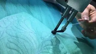 Long arm Quilting Dream Big Panel Turquoise