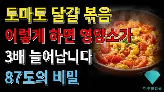 토마토 달걀 볶음 이렇게 하면 영양소가 3배 늘어납니다 87도의 비밀