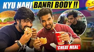 Workout Karke Cheat Meal Leli | BURGER 🍔😂 | Gym Vlog @ClubForzaDwarka  Sec-7 🏋️
