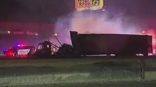 Traffic Alert: Large truck fire shuts down I-20 in Grand Prairie
