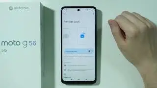 Motorola Moto G56: How to Turn ON/OFF Remote Lock
