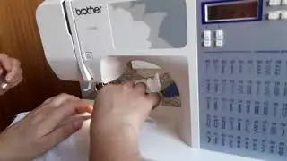 Como passar a linha na máquina de costura Brother CE5500
