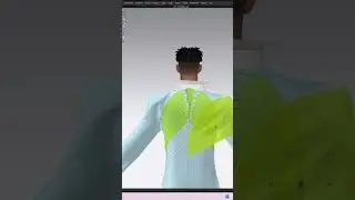 Digital fabric manipulation in Clo3D  #digitalfashion #clo3dtutorial #virtualfashion #clo3d