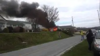 Fire in narvon pa,April ,15, 2012